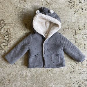 3/ $15 Neutral Baby Coat 12M